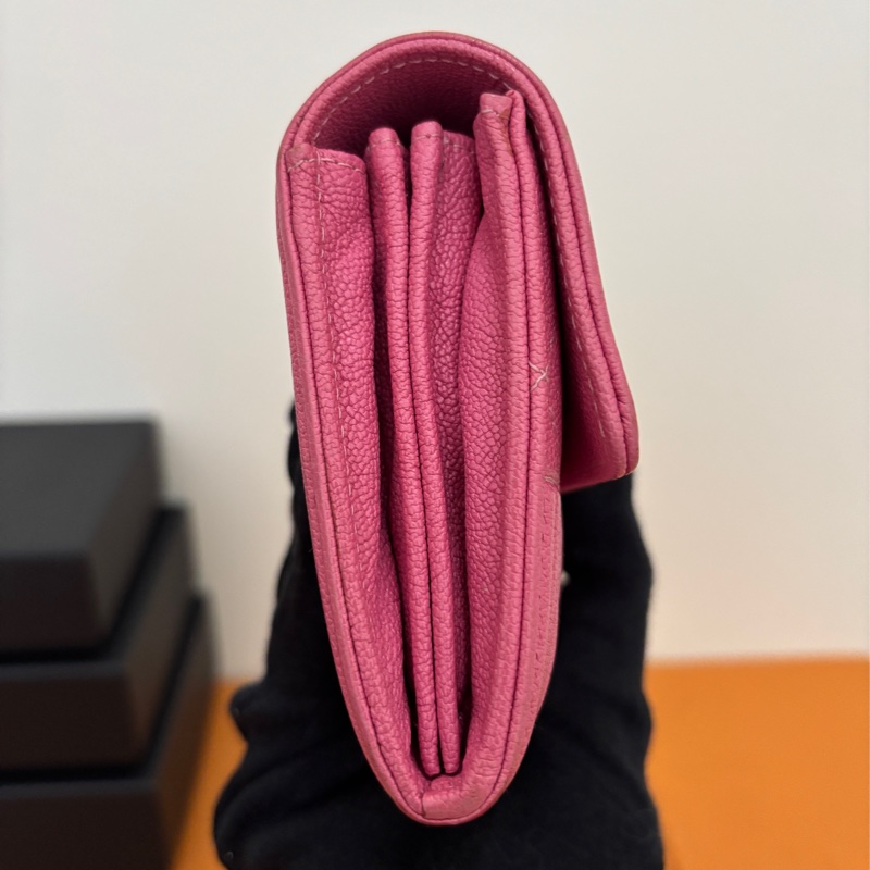 BOY CHANEL 掀蓋式長夾 小牛皮 金口 粉色-12