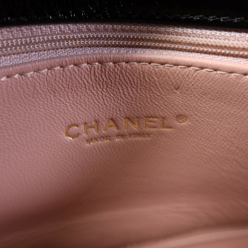 CHANEL 牛皮皮革Chain Shoulder Bag金扣鏈帶肩背袋-5