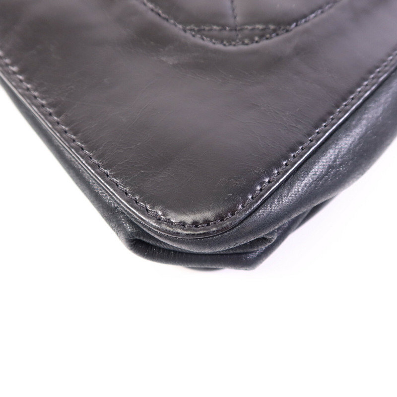 CHANEL 牛皮皮革Chain Shoulder Bag金扣鏈帶肩背袋-12