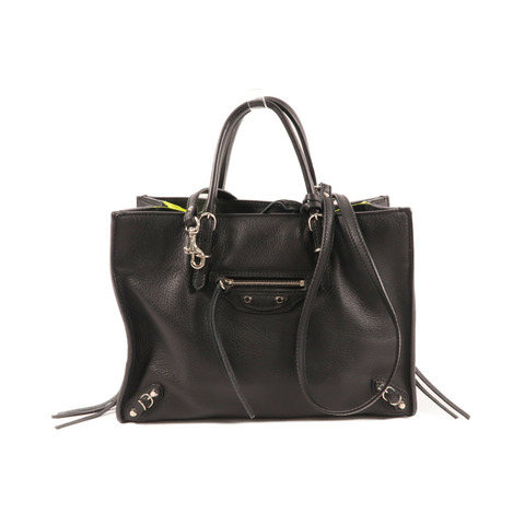 BALENCIAGA 牛皮皮革Papier A6銀扣手挽肩背兩用袋