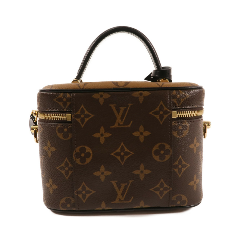 LOUIS VUITTON Monogram Reverse Vanity PM金扣手挽肩背兩用袋-1