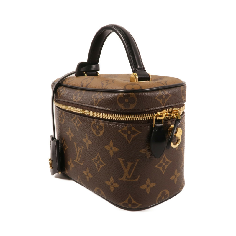 LOUIS VUITTON Monogram Reverse Vanity PM金扣手挽肩背兩用袋-2