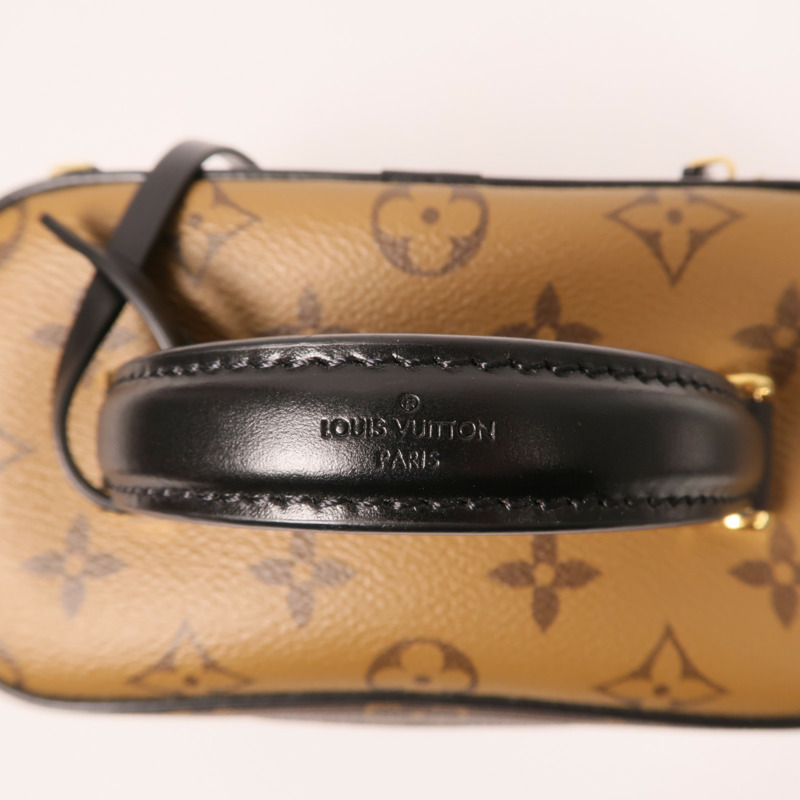 LOUIS VUITTON Monogram Reverse Vanity PM金扣手挽肩背兩用袋-16