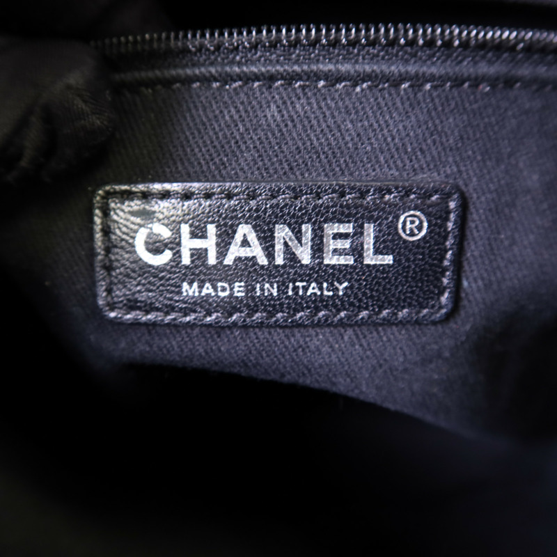 CHANEL 牛皮皮革2 Way Bucket Shoulder銀扣手挽肩背兩用袋-6