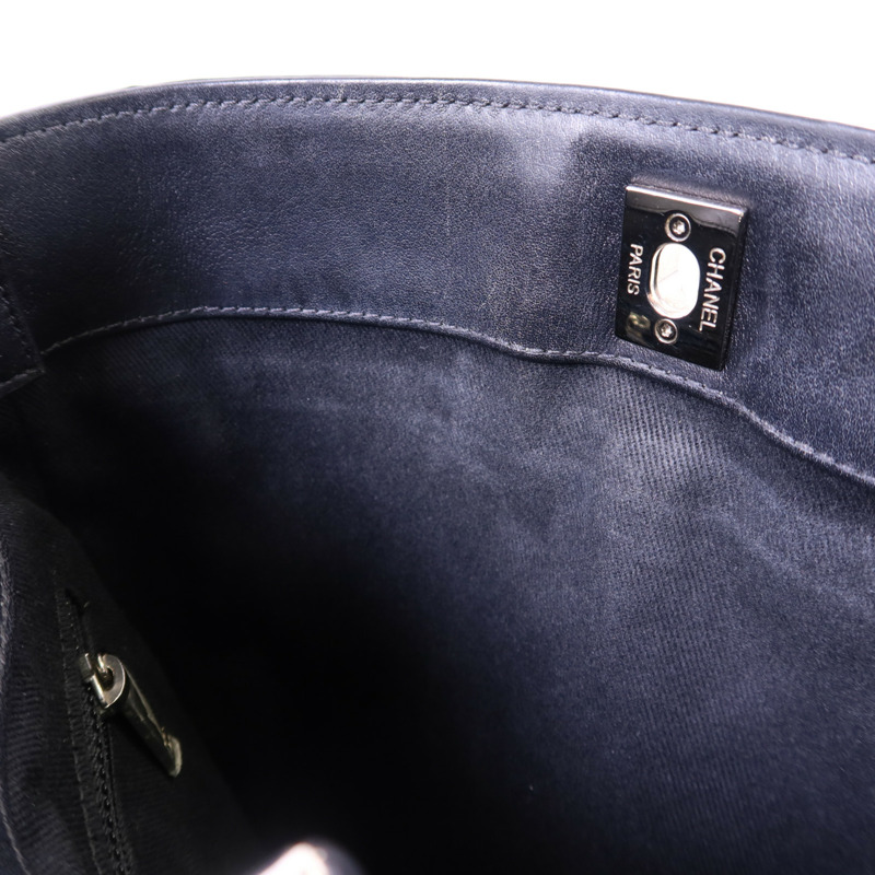 CHANEL 牛皮皮革2 Way Bucket Shoulder銀扣手挽肩背兩用袋-18