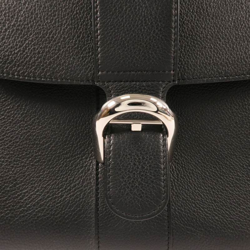 Delvaux 牛皮皮革Brilllant MM銀扣手挽肩背兩用袋-8