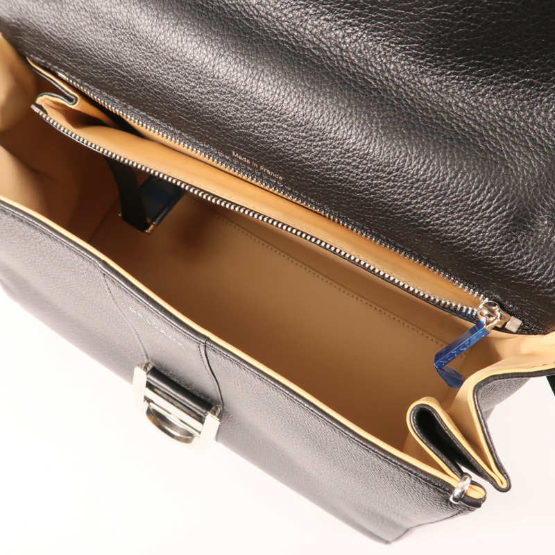 Delvaux 牛皮皮革Brilllant MM銀扣手挽肩背兩用袋-12