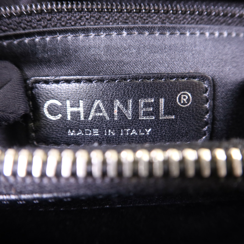 CHANEL 牛皮皮革GST Grand Shopping Tote Bag銀扣鏈帶肩背袋-6