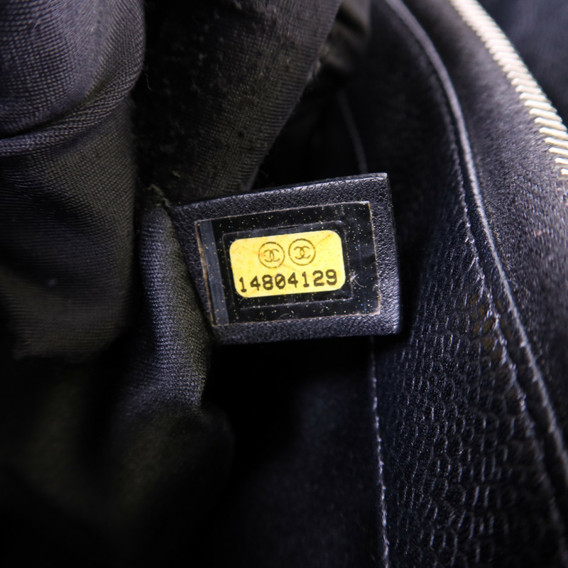 CHANEL 牛皮皮革GST Grand Shopping Tote Bag銀扣鏈帶肩背袋-7