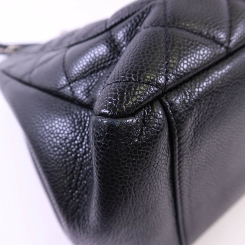 CHANEL 牛皮皮革GST Grand Shopping Tote Bag銀扣鏈帶肩背袋-12