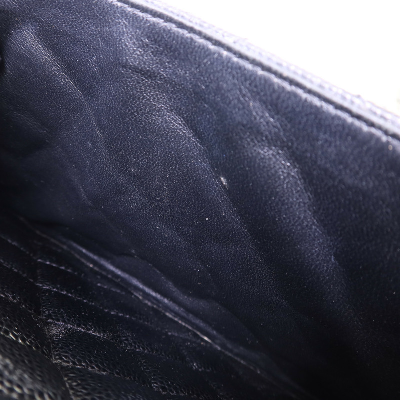 CHANEL 牛皮皮革GST Grand Shopping Tote Bag銀扣鏈帶肩背袋-13