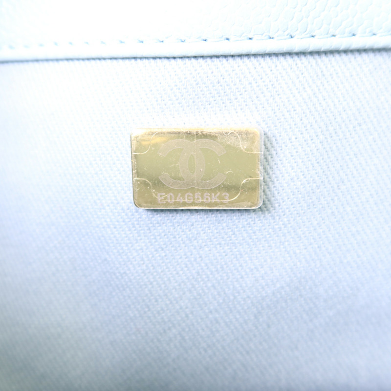 CHANEL 牛皮皮革Bucket Bag金扣鏈帶肩背袋-7