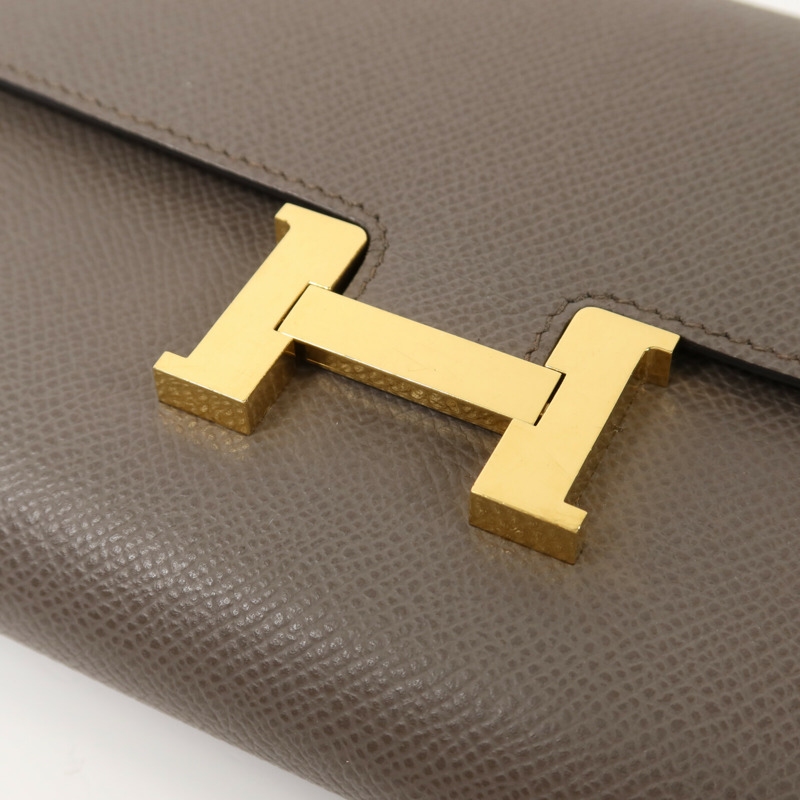 HERMES Clemence皮革Constance To Go金扣肩背袋-7