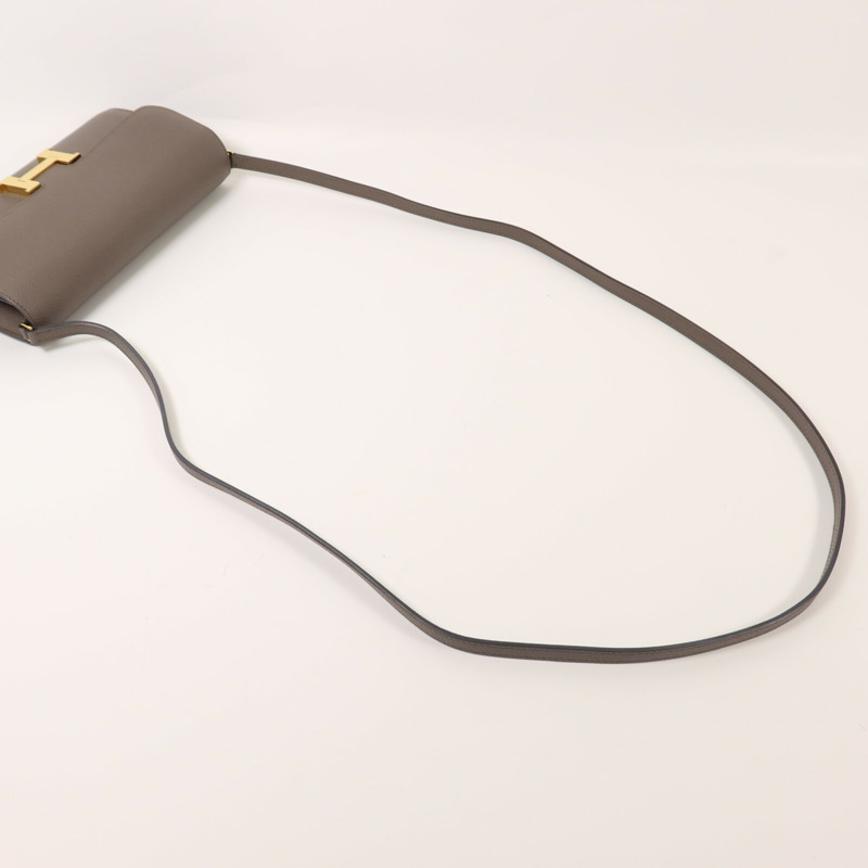 HERMES Clemence皮革Constance To Go金扣肩背袋-8