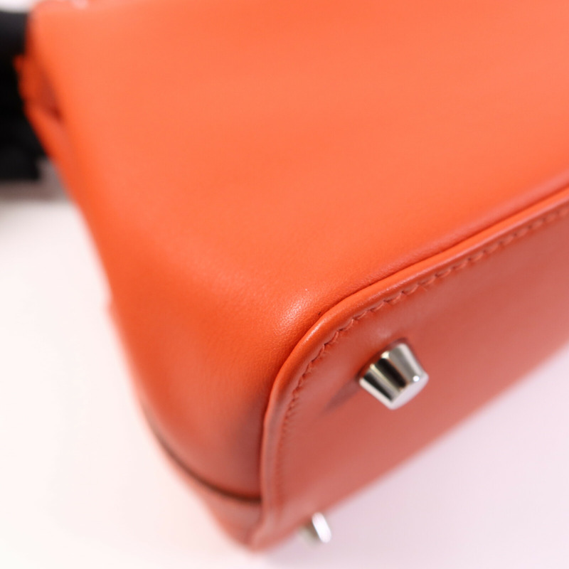 HERMES Swift皮革Tool Box 20銀扣手挽肩背兩用袋-11