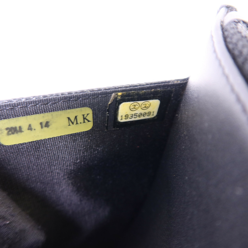 CHANEL 牛皮皮革WOC Wallet On Chain銀扣鏈帶肩背袋-8