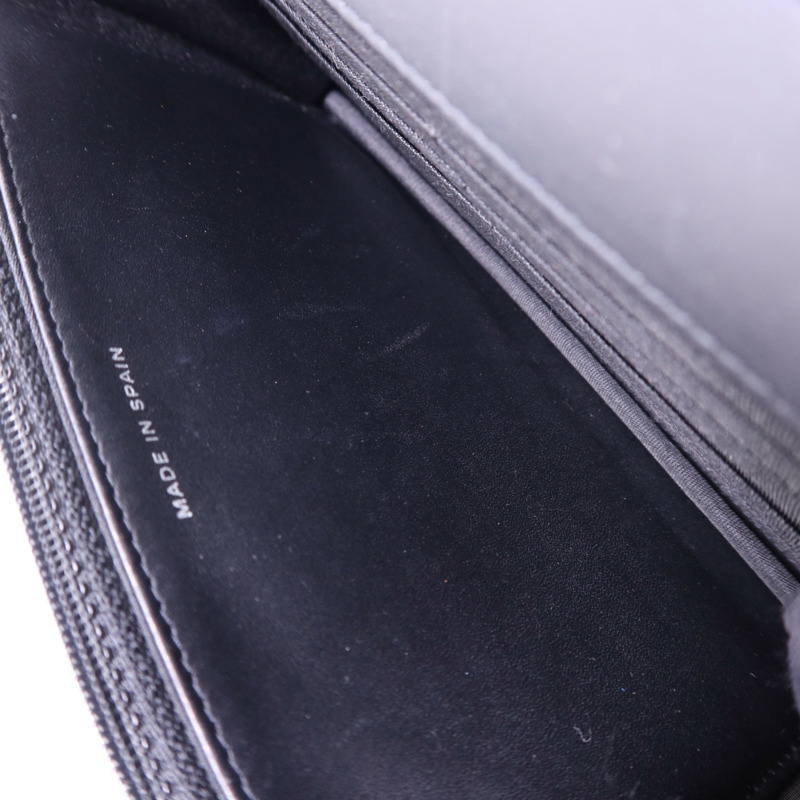 CHANEL 牛皮皮革WOC Wallet On Chain銀扣鏈帶肩背袋-11