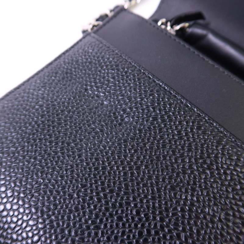 CHANEL 牛皮皮革WOC Wallet On Chain銀扣鏈帶肩背袋-19