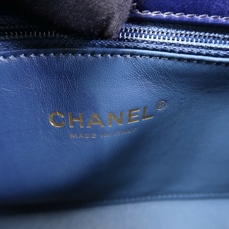 CHANEL 牛皮皮革Chain Shoulder Bag金扣鏈帶肩背袋-5