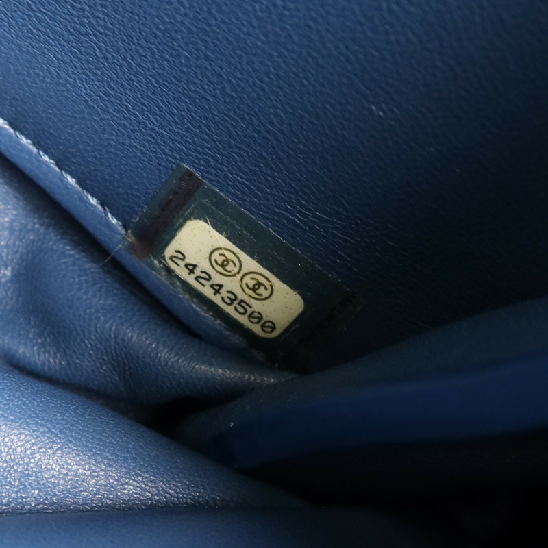 CHANEL 牛皮皮革Chain Shoulder Bag金扣鏈帶肩背袋-7