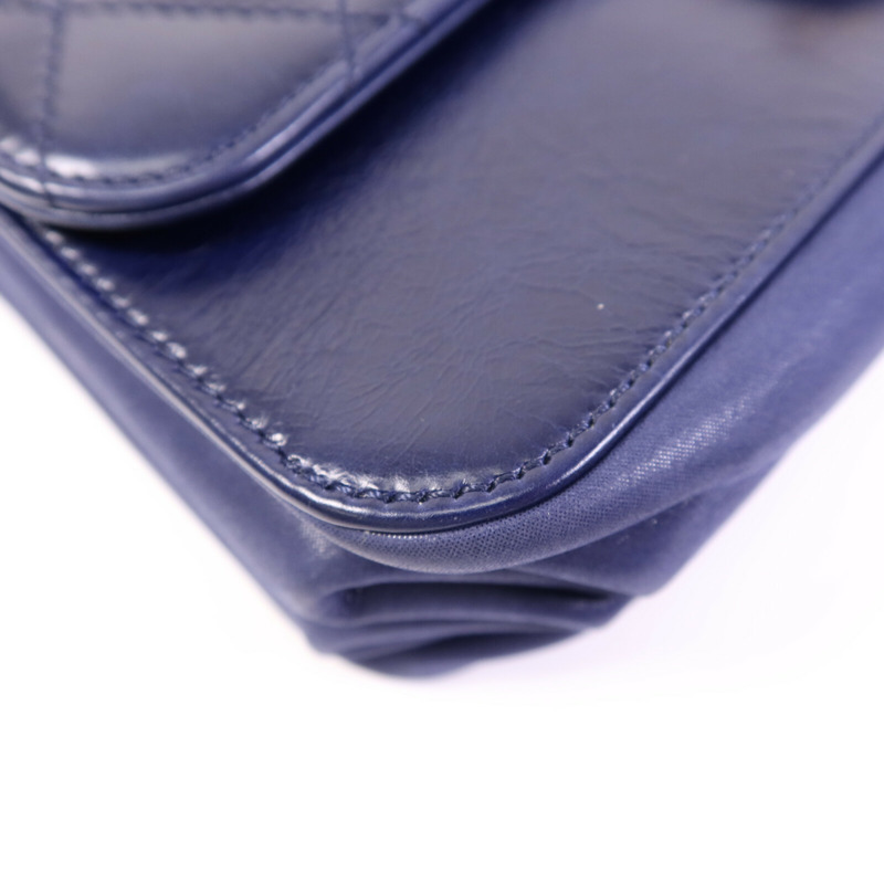 CHANEL 牛皮皮革Chain Shoulder Bag金扣鏈帶肩背袋-10