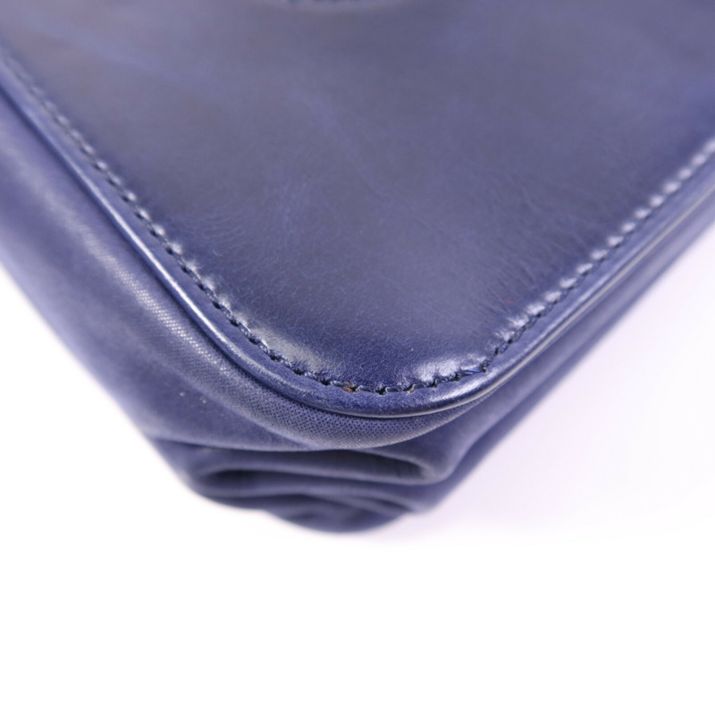 CHANEL 牛皮皮革Chain Shoulder Bag金扣鏈帶肩背袋-11