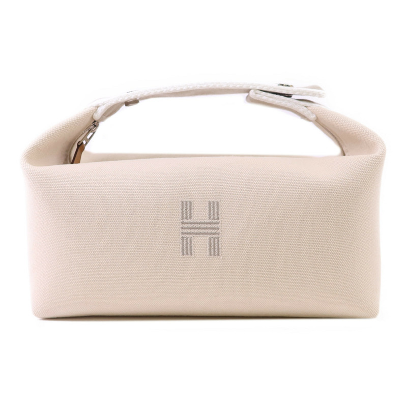 HERMES 帆布Bride a Brac銀扣手挽袋-0