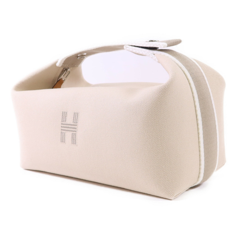 HERMES 帆布Bride a Brac銀扣手挽袋-2