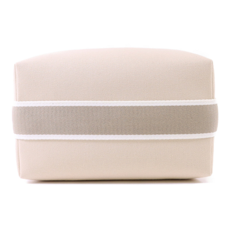 HERMES 帆布Bride a Brac銀扣手挽袋-3