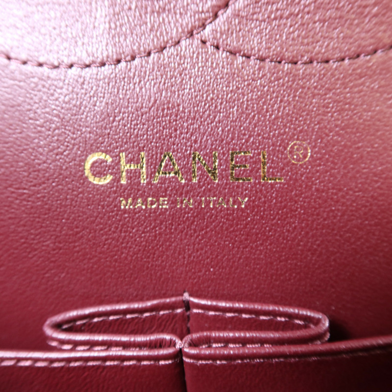 CHANEL 牛皮皮革Large Classic金扣鏈帶肩背袋-7