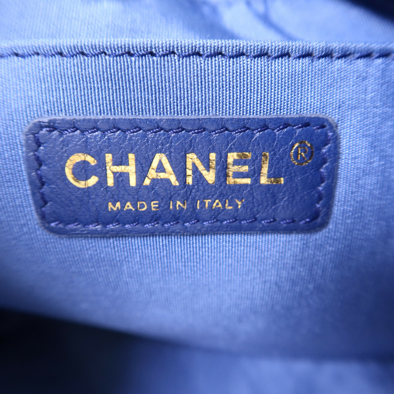 CHANEL 牛仔布料Denim Mood Chain Bucket Bag金扣鏈帶肩背袋-5