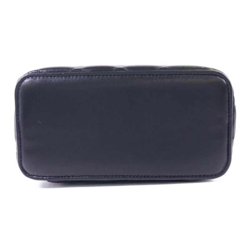 CHANEL 羊皮皮革Vanity Case金扣手挽肩背兩用袋-3