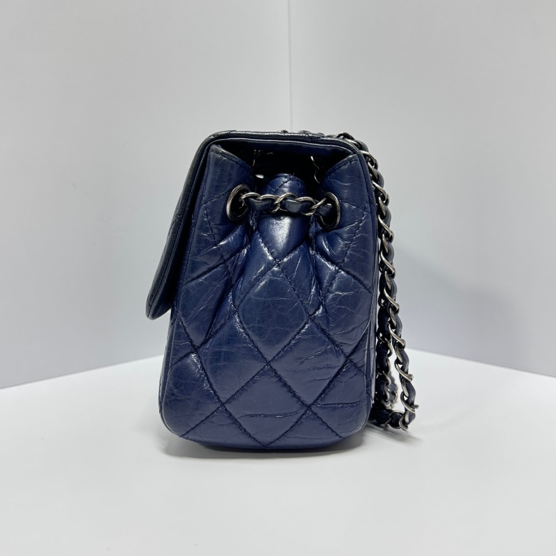 【極新🎁】 Chanel CF 香奈兒 抓皺牛皮 斜背包(專櫃263,300)-12