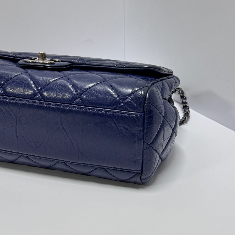 【極新🎁】 Chanel CF 香奈兒 抓皺牛皮 斜背包(專櫃263,300)-14