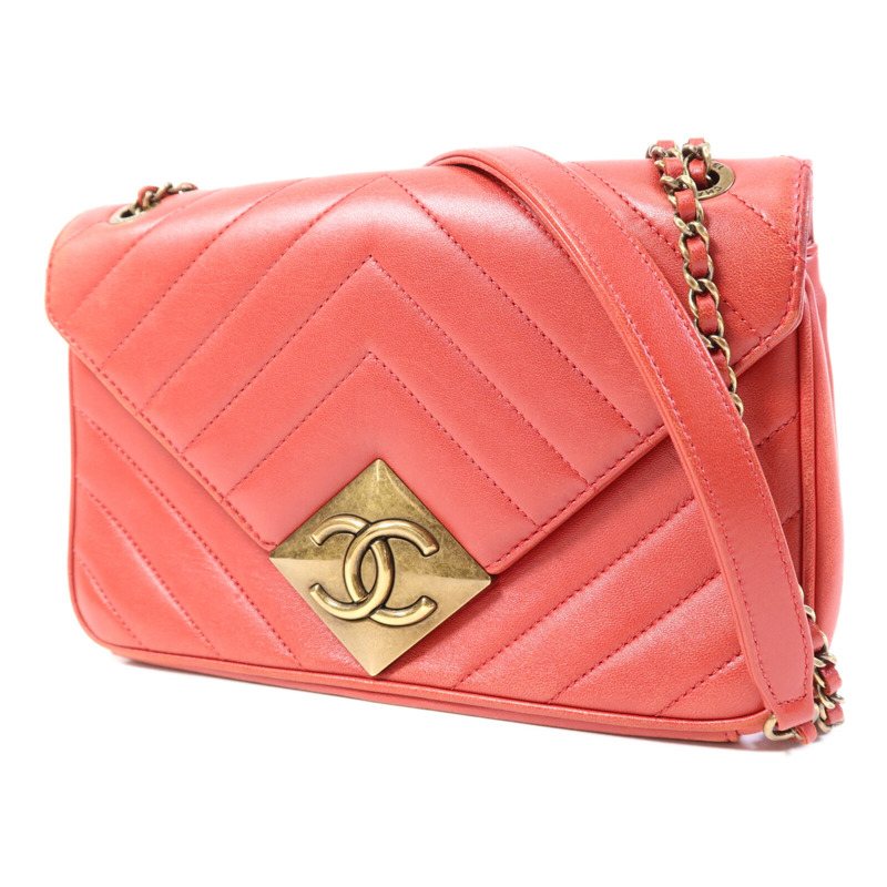 CHANEL 牛皮皮革Pyramid CC Camera Bag金扣鏈帶肩背袋-2