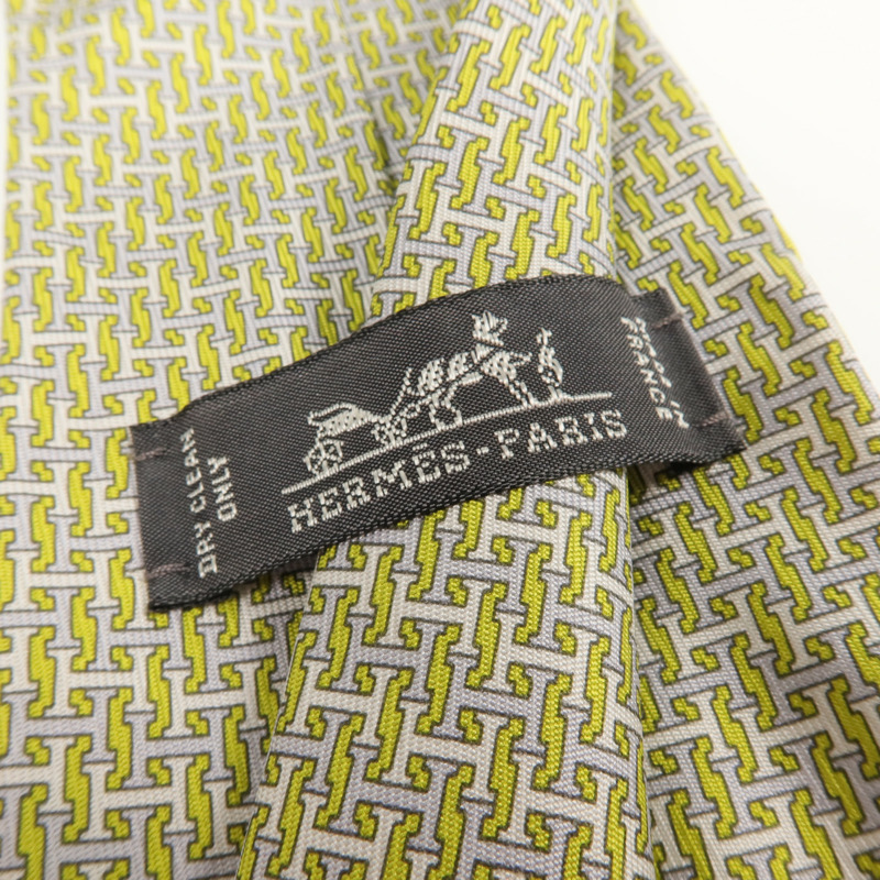 HERMES 絲質Necktie領帶-6