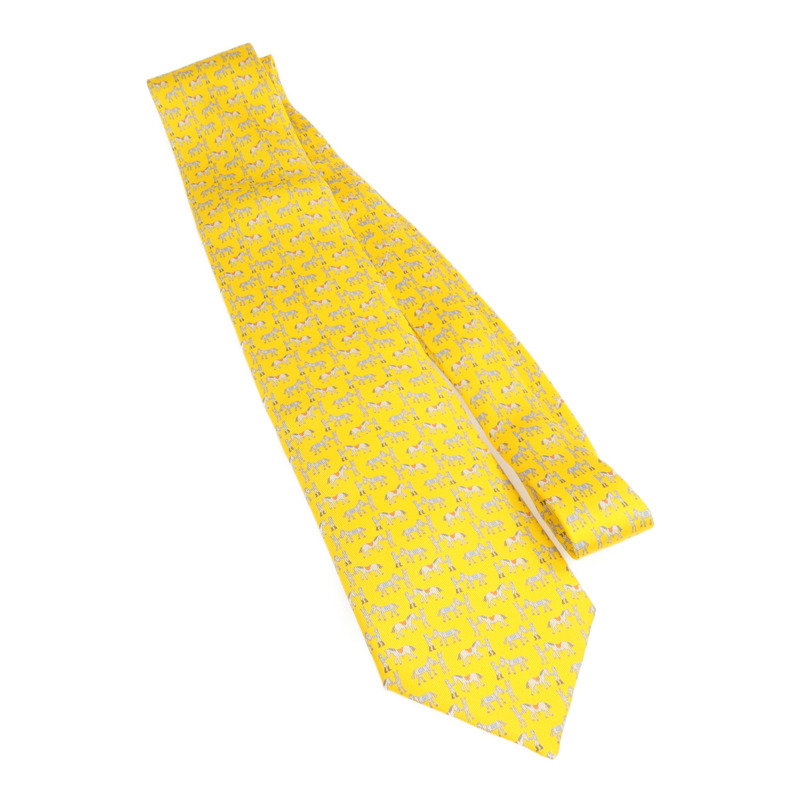 HERMES 絲質Necktie領帶-1