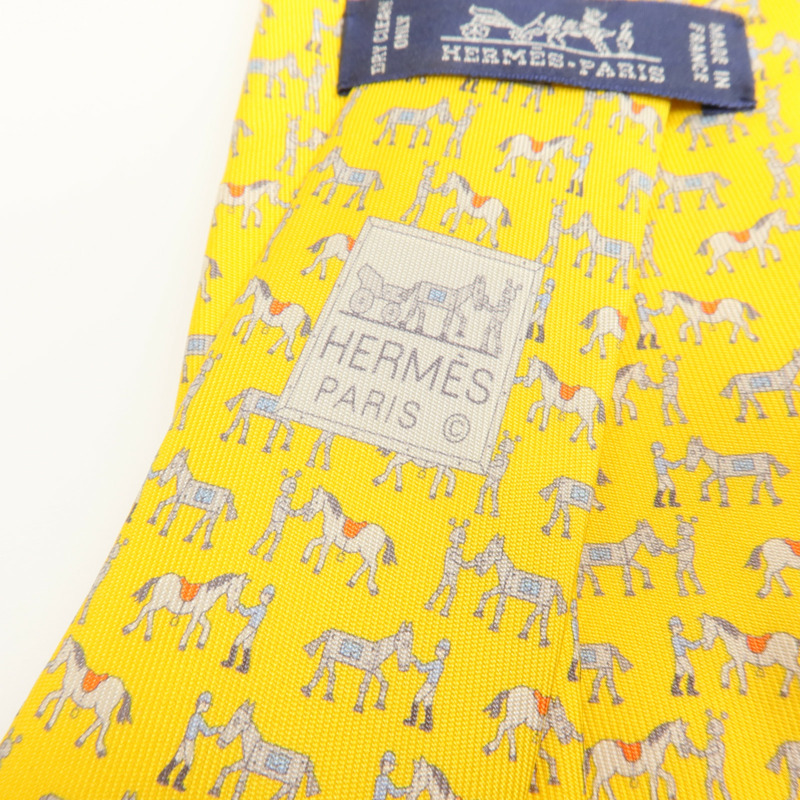 HERMES 絲質Necktie領帶-5