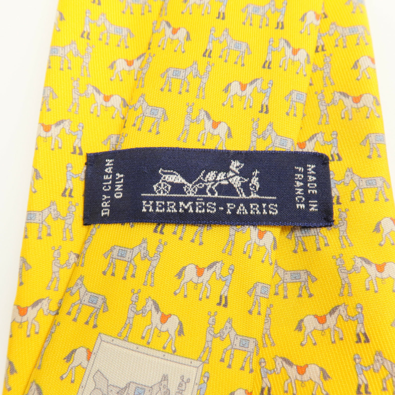 HERMES 絲質Necktie領帶-6