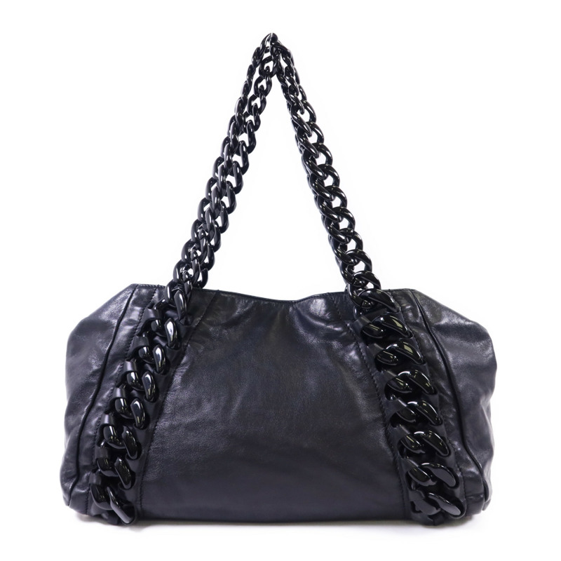 CHANEL 牛皮皮革Modern Chain Rhodoid East West Tote銀扣手挽袋-1