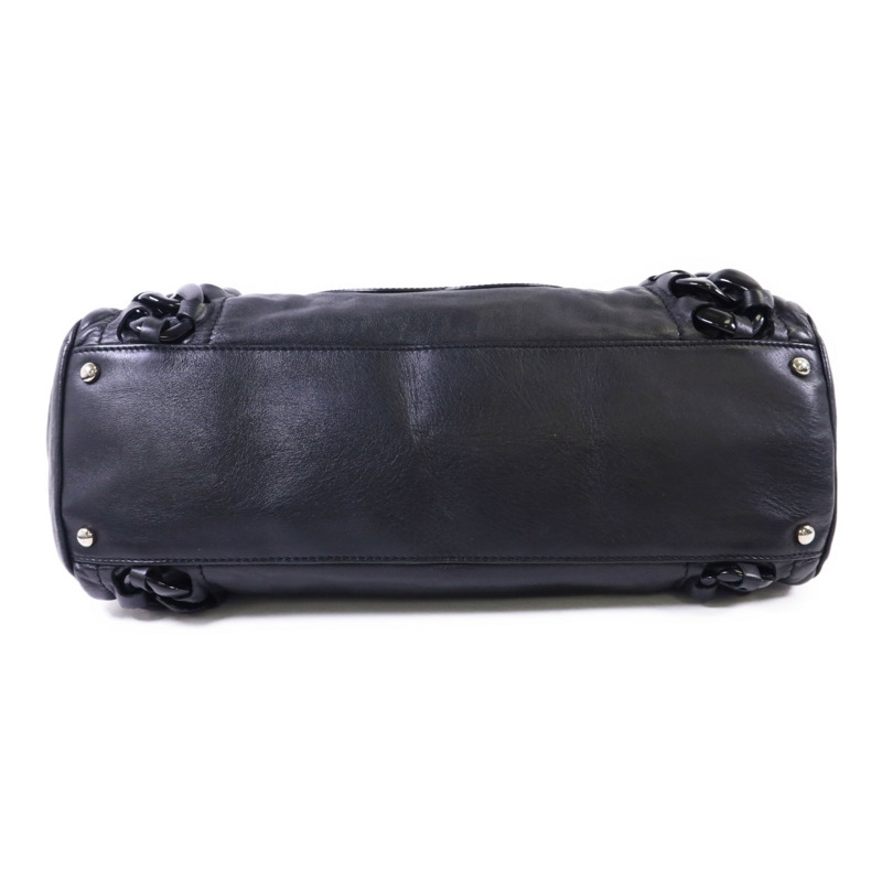 CHANEL 牛皮皮革Modern Chain Rhodoid East West Tote銀扣手挽袋-3