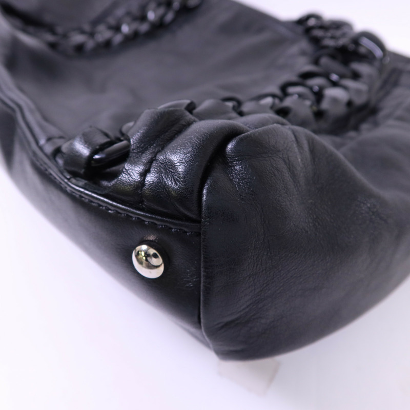 CHANEL 牛皮皮革Modern Chain Rhodoid East West Tote銀扣手挽袋-13