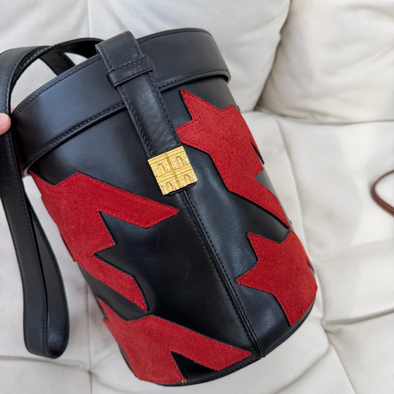 celine千烏格 凱旋門扣 圓筒 單肩包 Vintage 稀有 絕貨-4