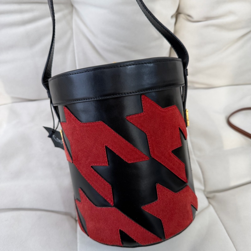 celine千烏格 凱旋門扣 圓筒 單肩包 Vintage 稀有 絕貨-5