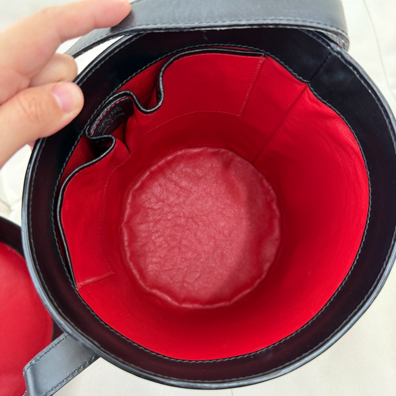 celine千烏格 凱旋門扣 圓筒 單肩包 Vintage 稀有 絕貨-9