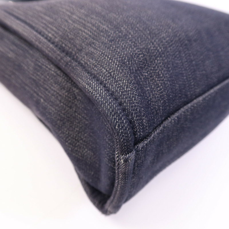 CHANEL 帆布Deauville Tote銀扣肩背袋-13