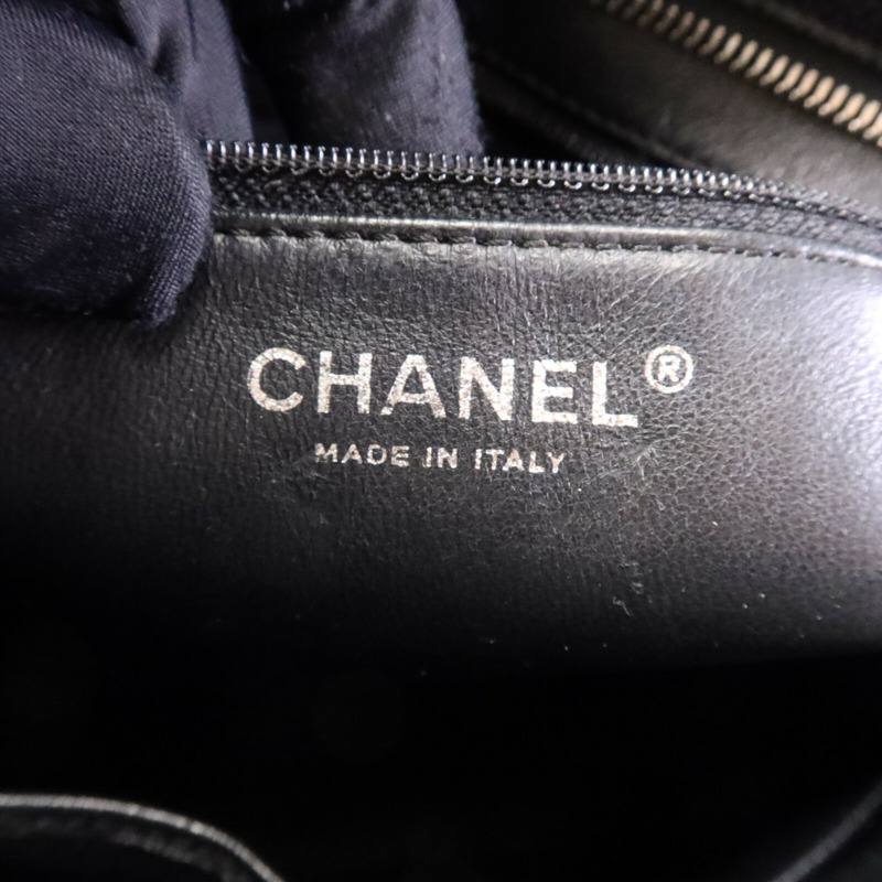 CHANEL 牛皮皮革Shoulder Bag銀扣肩背袋-5