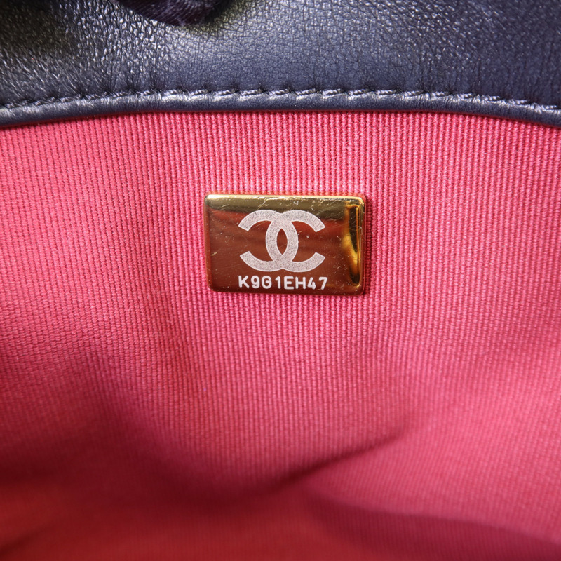 CHANEL 羊皮皮革Chain Shoulder Bag金扣手挽肩背兩用袋-7