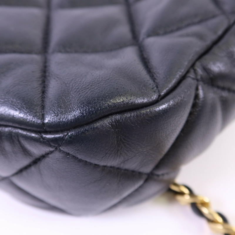 CHANEL 羊皮皮革Chain Shoulder Bag金扣手挽肩背兩用袋-11