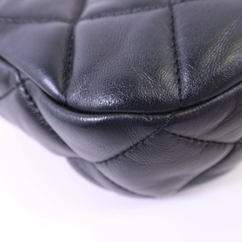 CHANEL 羊皮皮革Chain Shoulder Bag金扣手挽肩背兩用袋-12